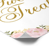 Sweet Trees Floral Wedding Shower Birthday Decor Poster (Hoek)