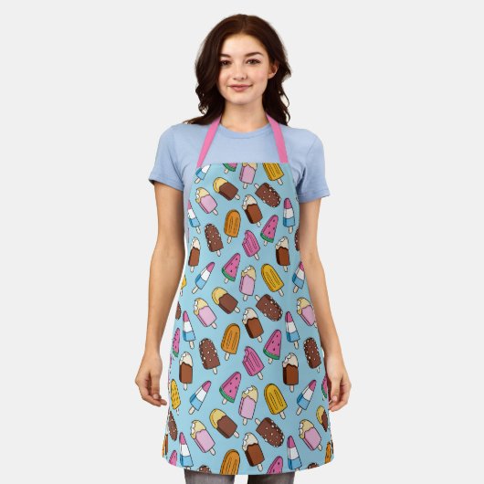 Sweet Trein Apron Schort (Gedragen)