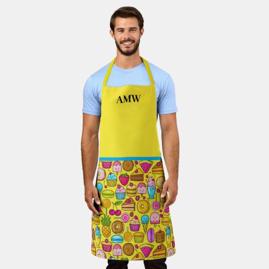 Sweet Trein Apron Schort (Gedragen)