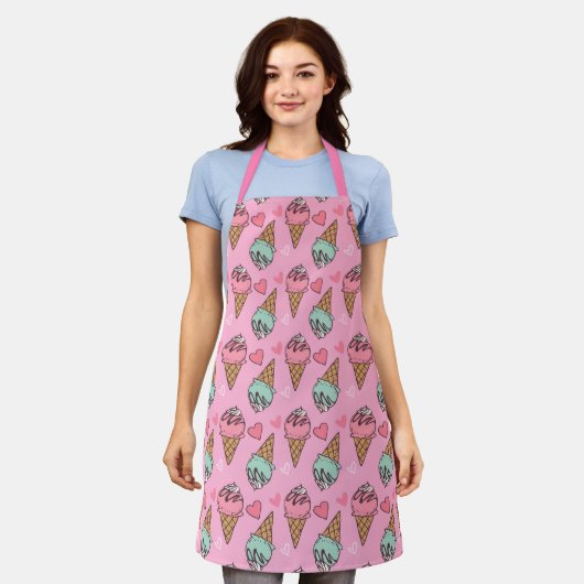 Sweet Trein Apron Schort (Gedragen)