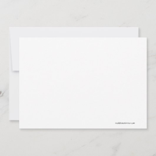 Sweet Trein Birdie Birthday Invitation Kaart (Achterkant)