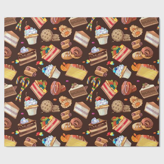 Sweet Treins Cadeaupapier (Vlak)