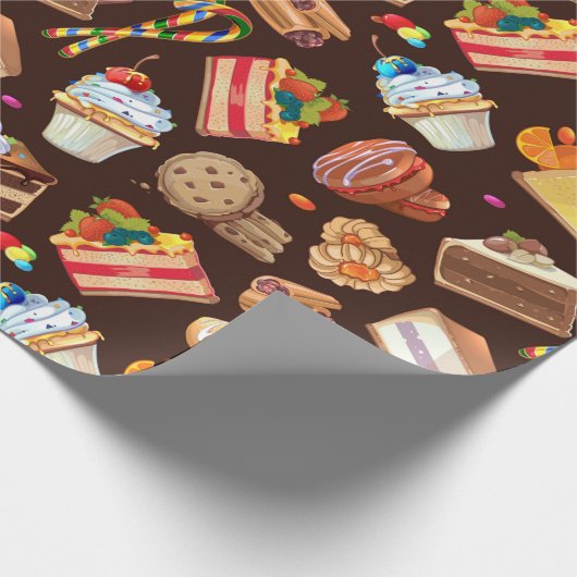 Sweet Treins Cadeaupapier (Hoek)