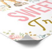 Sweet Treins / Girly Woodland Animals Party Poster (Hoek)