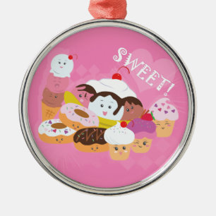 Sweet Treins Metalen Ornament