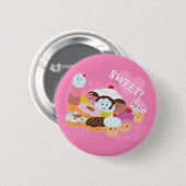 Sweet Treins Ronde Button 5,7 Cm (Voorkant /achterkant)