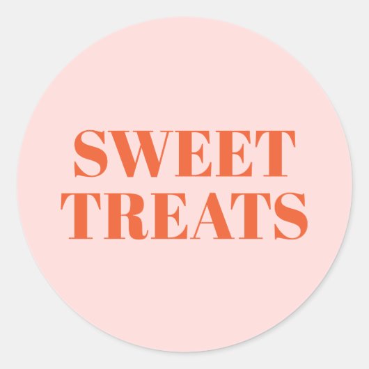 Sweet Treins Ronde Sticker (Voorkant)