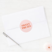 Sweet Treins Ronde Sticker (Envelop)
