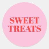 Sweet Treins Ronde Sticker (Voorkant)
