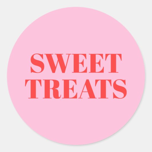 Sweet Treins Ronde Sticker (Voorkant)