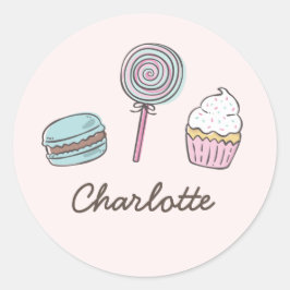 Sweet Treins Ronde Sticker