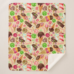 Sweet Treins Sherpa Deken