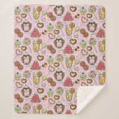 Sweet Treins Sherpa Deken (Voorkant)