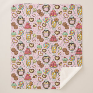 Sweet Treins Sherpa Deken