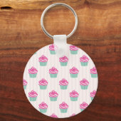 Sweet Trendy Cup Cakes Sleutelhanger (Voorkant)