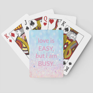 Sweet Trendy glitter Pokerkaarten