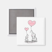 Sweet Trendy-olifant Magneet (Voorkant / Achterkant)
