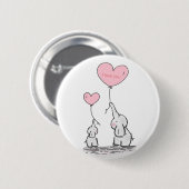 Sweet Trendy-olifant Ronde Button 5,7 Cm (Voorkant /achterkant)