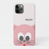 Sweet Trendy Pink Cat Case-Mate iPhone Case (Achterkant)