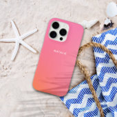 Sweet Trendy Roze Sinaasappel Ombre Tie Dye Gepers Case-Mate iPhone Case