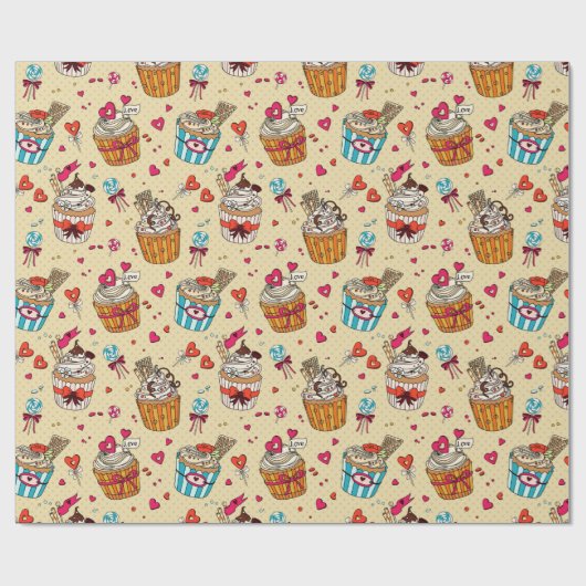 Sweet Trepingpapier Cadeaupapier (Vlak)