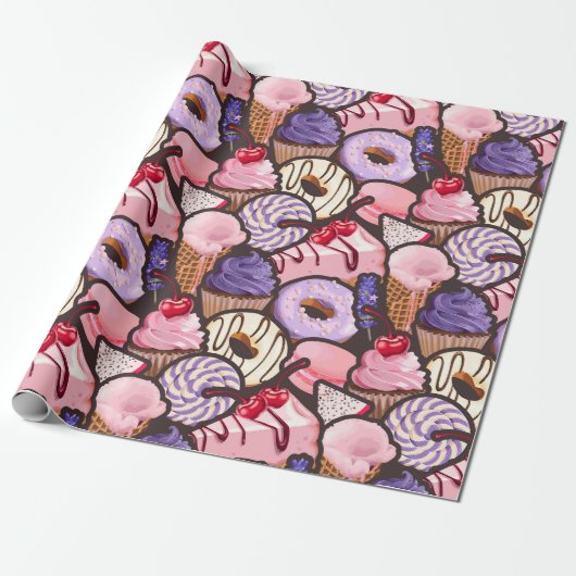 Sweet Trepingpapier Cadeaupapier (Uitgerold)