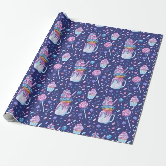 Sweet Trepingpapier Cadeaupapier (Uitgerold)