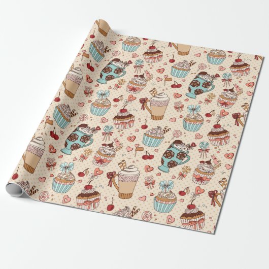 Sweet Trepingpapier Cadeaupapier (Uitgerold)