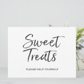 "Sweet Tres" bruiloft | Stijlvol papier Kaart (Staand voorkant)