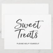 "Sweet Tres" bruiloft | Stijlvol papier Kaart (Voorkant / Achterkant)