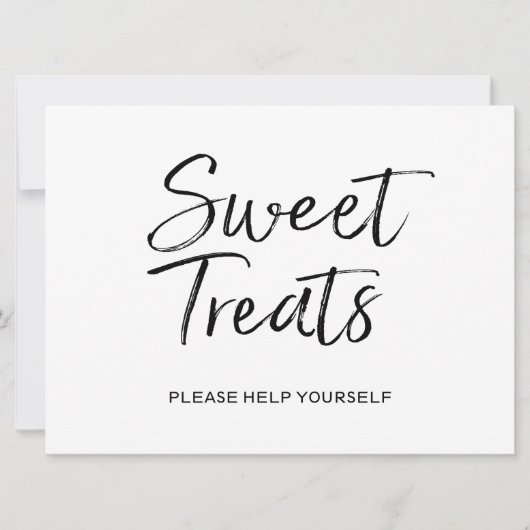 "Sweet Tres" bruiloft | Stijlvol papier Kaart (Voorkant)