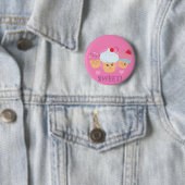 Sweet Tres - Cupcakes! Ronde Button 5,7 Cm (In situ)