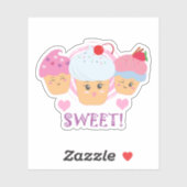 Sweet Tres - Cupcakes! Sticker (Vel)