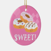 Sweet Tres - Donuts! Keramisch Ornament (Rechts)