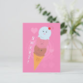 Sweet Tres - Ice Cream Cone! Briefkaart (Staand voorkant)