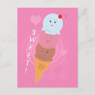 Sweet Tres - Ice Cream Cone! Briefkaart