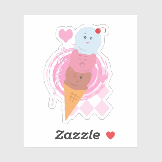 Sweet Tres - Ice Cream! Sticker (Vel)