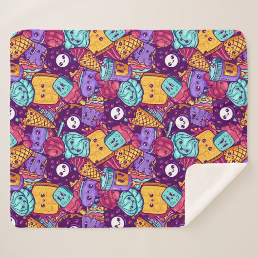 Sweet Tres Sherpa Blanket Sherpa Deken (Voorkant (horizontaal))