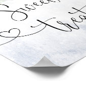 Sweet Tres-teken. Winter Chritmas zoete lekkernije Poster (Hoek)