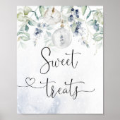Sweet Tres-teken. Winter Chritmas zoete lekkernije Poster (Voorkant)