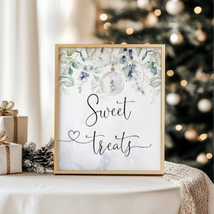 Sweet Tres-teken. Winter Chritmas zoete lekkernije Poster