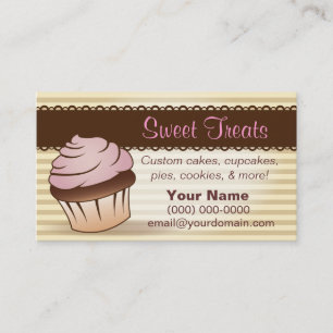 Sweet Trets Cupcake Dessert Bakery Visitekaartje