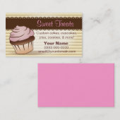 Sweet Trets Cupcake Dessert Bakery Visitekaartje (Voorkant / Achterkant)