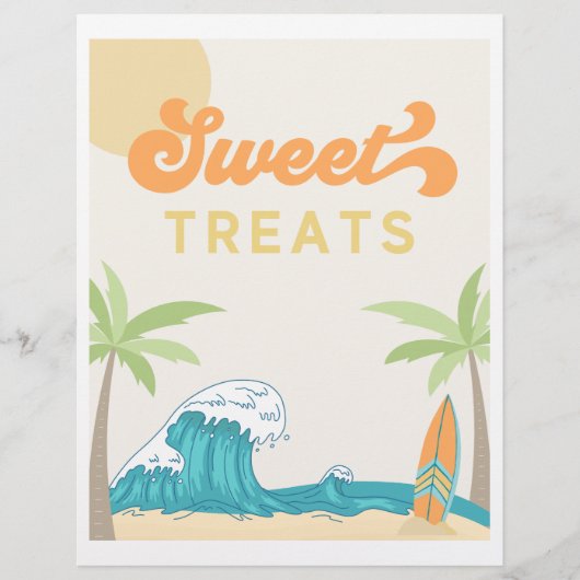 Sweet Trets Surf Party Sign | SURVEN (Voorkant)