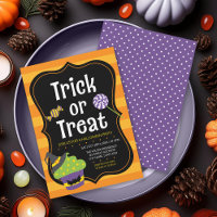 Sweet Trick or treat Halloween Feestuitnodiging
