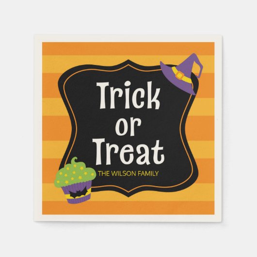 Sweet Trick or treat Halloween Party Servetten (Voorkant)