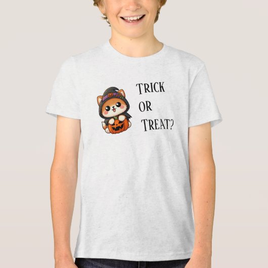 Sweet Trick or Treat Tri-Blend Shirt (Voorkant)