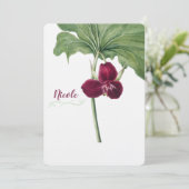 Sweet Trillium Botanical Print uitnodiging (Staand voorkant)
