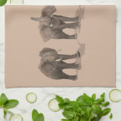 Sweet Trumpeting Elephants Quartet Theedoek (Gevouwen)