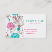 Sweet Tulip Flowers Visitekaartje (Achterkant)